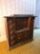 Fancy oak sewing machine cabinet