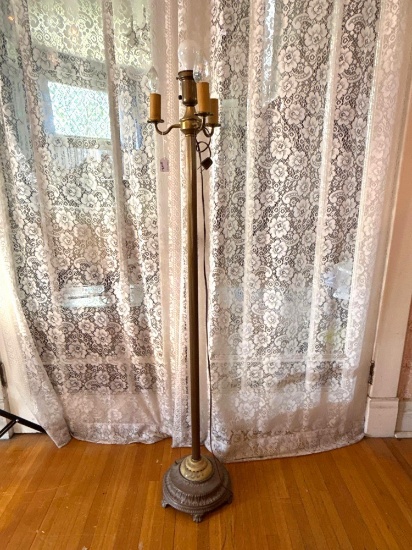 1940's 4 light floor lamp