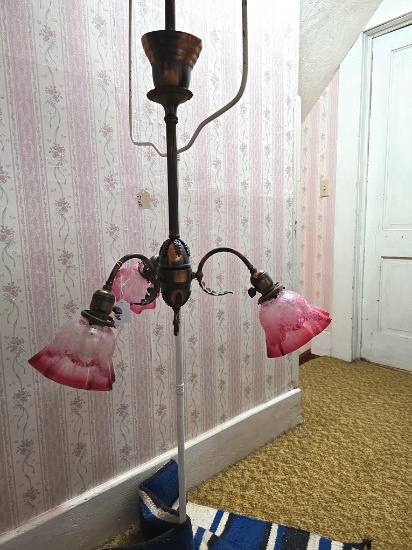 3 light chandelier 1930's