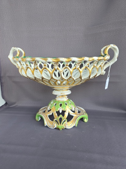 Victorian pierced/reticulated center bowl for table