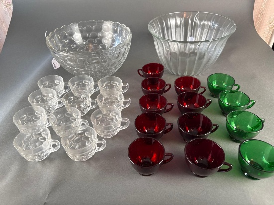 2 punch bowl sets