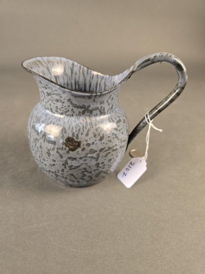 Grey granite milk pitcher