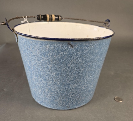 Great blue mottle granite water bucket