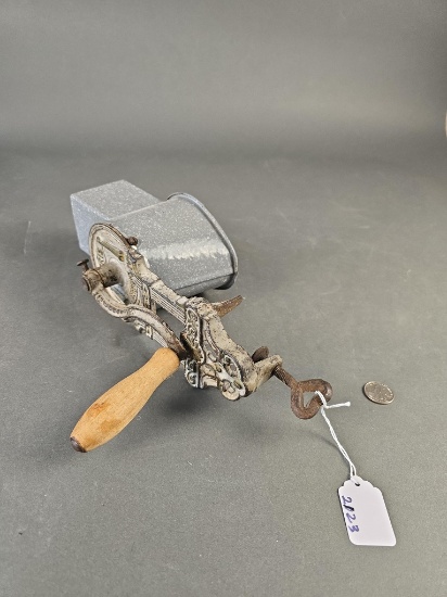 Grey granite food grinder