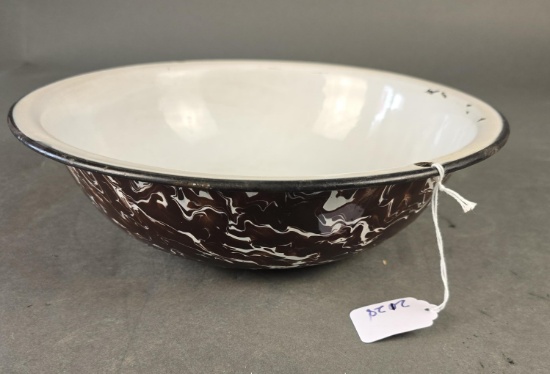 Brown mottled wash basin