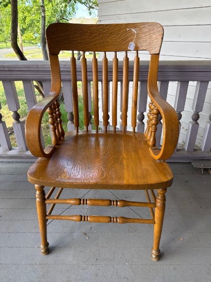 Massive oak/ash arm chair