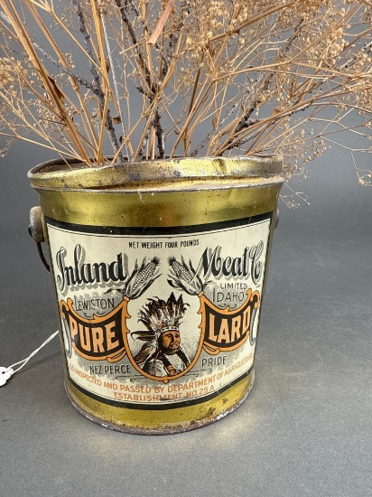 Chief Joseph Lard Tin