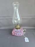 Cranberry snowflake finger lamp