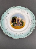 Nez Perce portrait plate advertising Wm. Herman Genesse idaho