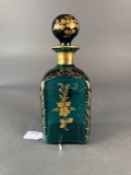 Teal blue decanter Baccarat