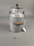 Grey granite milk jug