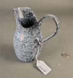 Small blue mottled granite pitcher