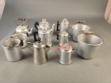 11 pieces of small and children size alumunim cookware