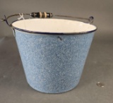 Great blue mottle granite water bucket