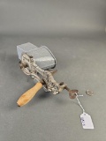 Grey granite food grinder