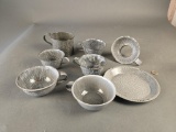 8 pieces various grey granite