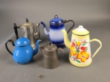 5 granite coffee pots