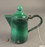 Green banded milk container