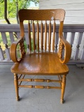 Massive oak/ash arm chair