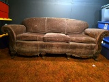 1930's overstuffed 3 cushion sofa, matches preceding lot