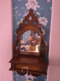 Walnut wall shelf