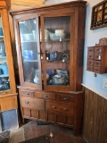 Primitive corner cupboard