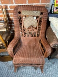 Fancy victorian wicker rocker