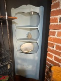 Painted corner cupboard