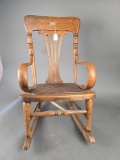 1890s child oak rocker
