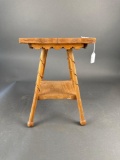 Child's oak hall table