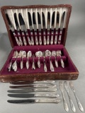 Sterling silver Virginian table flatware 87 pcs.