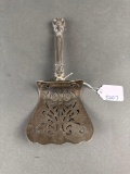Large sterling cake server monogram