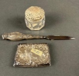 3 pieces Victorian silver