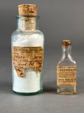 2 early medicine bottles from Fulton Drug Store, Asotin Wa.