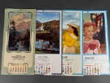 4 local advertising calendars City Club 1964, Douglas Eier insurance 1963