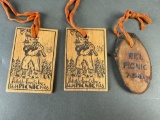 3 early potlatch souvenirs from PFI picnics 1945 and 2 from 1946