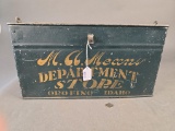 Advertisng tin from Mark A. Means dept store Orofino