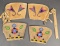 (2) Pairs of beaded glove tops