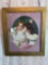 Print of 2 girls in gold frame