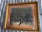 Frame Print Victorian Mansion Winter Scene