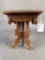 Child's girl parasol w/ small oak hall table