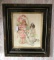 Victorian Fashion print in early 1860s frame