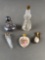 (5) perfumes, 1 french, 1 cut, 1 mother of pearl, 2 others