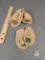 2 older pair child moccasins