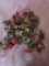 String of early electric cranberry lights 1940's