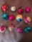 (12) early glass ornaments
