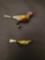 (2) Victorian bird ornaments