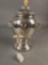 Silver plate electric coffee urn with celluloid handles