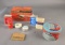 Union Leader tobacco tin full of smaller advertising tins