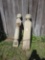 (1) Short post post, (1) half post